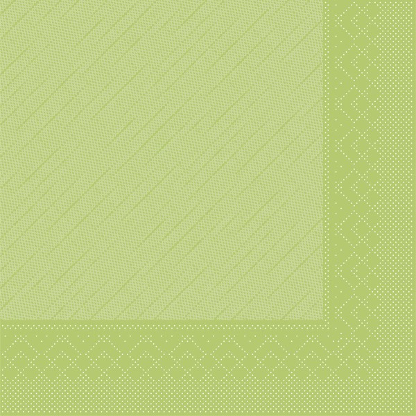 Tissue Deluxe Serviette Kiwi, 40 x 40 cm, 50 Stück - Mank