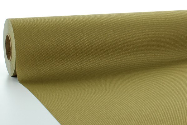 Airlaid Tischdeckenrolle Gold, 120 cm x 25 m , 1 Stück - Mank