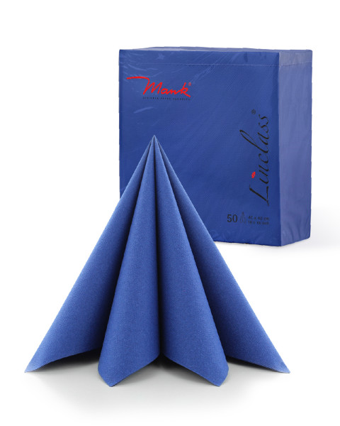 PG-Airlaid Serviette Blau, 40 x 40 cm, 50 Stück