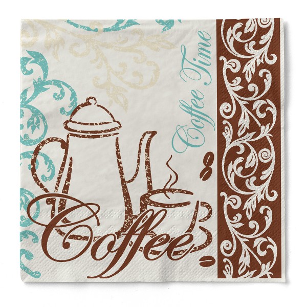 Tissue Serviette Coffee/Tea, 24 x 24 cm, 150 Stück - Mank