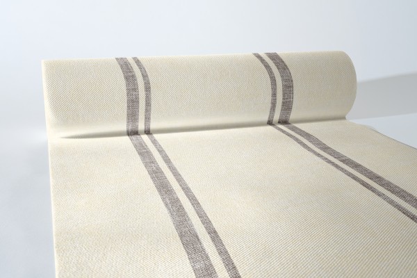 Airlaid Tischläufer Joe in Creme-Braun, 40 cm x 24 m , 1 Stück - Mank