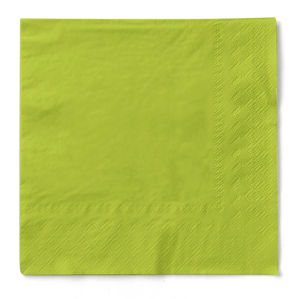 Tissue Serviette Kiwi, 33 x 33 cm, 100 Stück - Mank