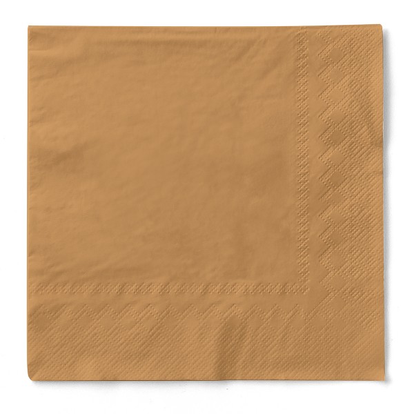 Tissue Serviette Sand, 24 x 24 cm, 150 Stück - Mank