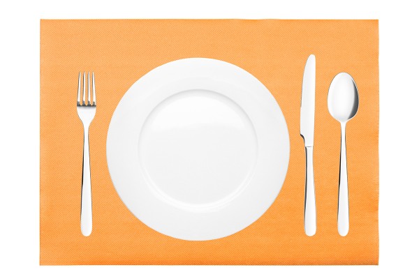 Airlaid Tischsets Curry-Orange, 40 x 30 cm, 100 Stück - Mank