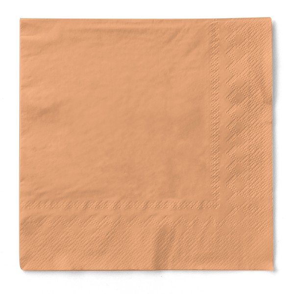 Tissue Serviette Aprikot, 33 x 33 cm, 100 Stück - Mank