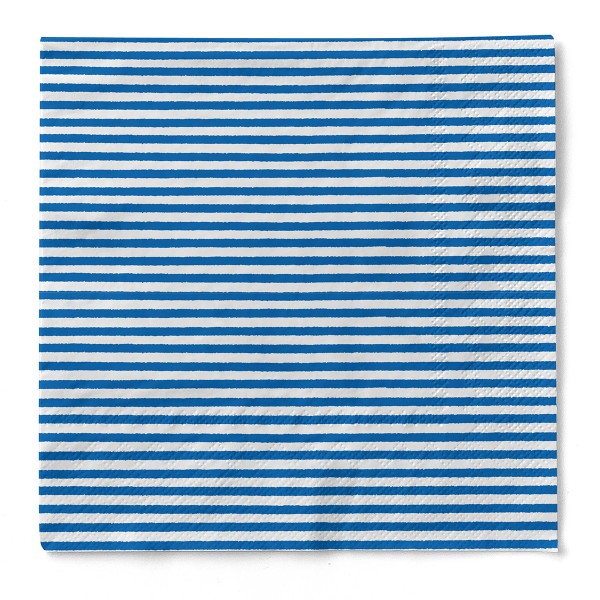 Tissue Serviette Heiko in Blau, 40 x 40 cm, 100 Stück - Mank