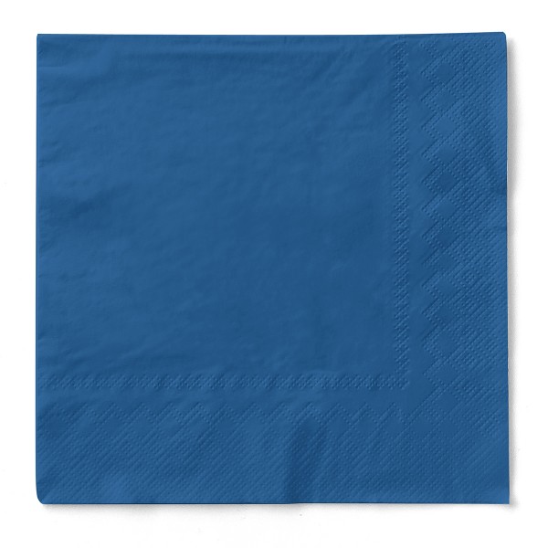 Tissue Serviette Blau, 25 x 25 cm, 100 Stück - Mank