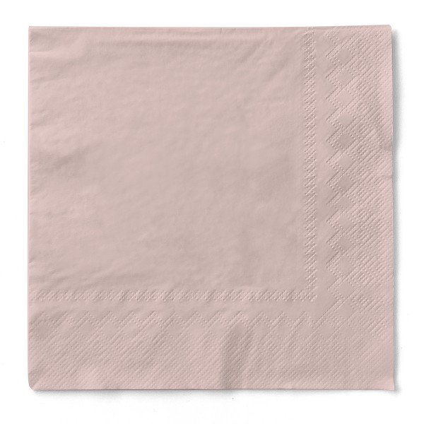 Tissue Serviette Altrosa, 1/4-Falz, 40 x 40 cm, 100 Stück - Mank