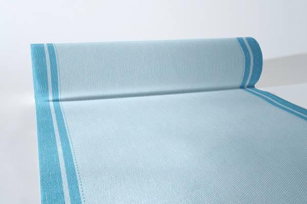 Airlaid Tischläufer Brooklyn in Sky-Aqua, 40 cm x 24 m , 1 Stück - Mank