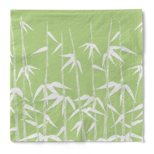 Tissue Serviette Green Bamboo, 40 x 40 cm, 100 Stück - Mank