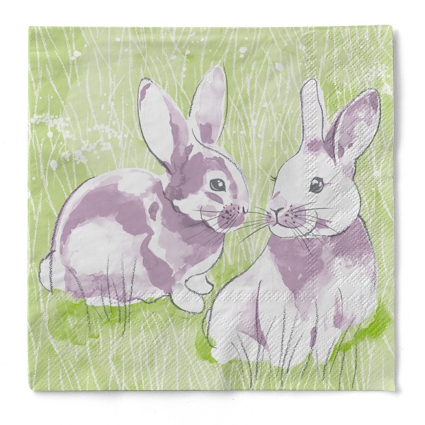 Tissue Serviette Lilly & Lenni, 40 x 40 cm, 3-lagig, 100 Stück - Mank