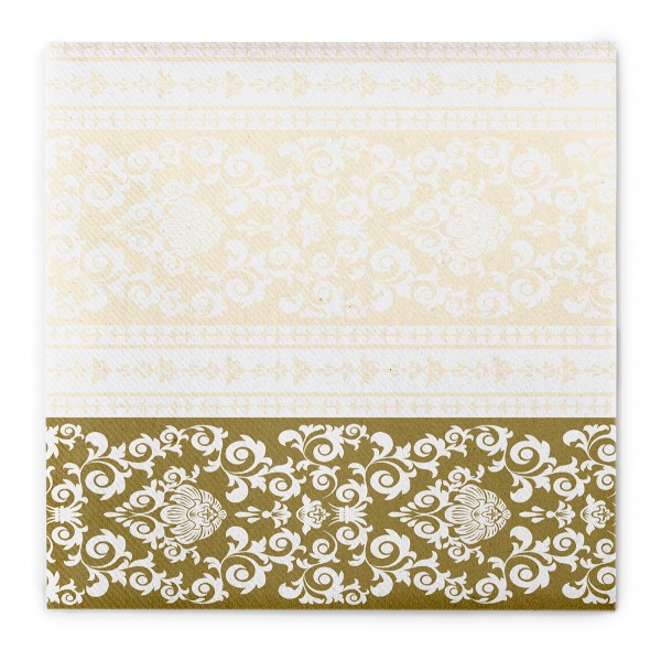 Airlaid Serviette Pascal in Gold-Creme, 40 x 40 cm, 50 Stück - Mank