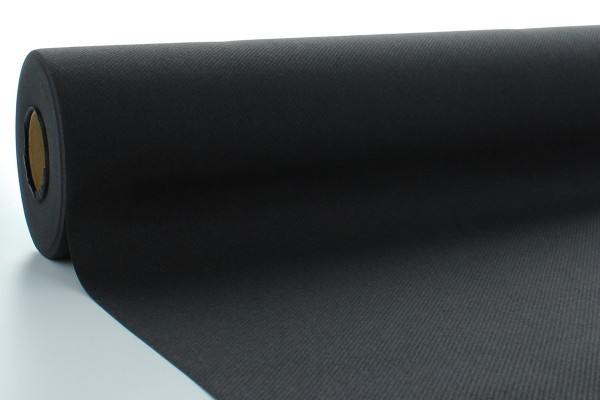 Airlaid Tischdeckenrolle Schwarz, 120 cm x 25 m , 1 Stück - Mank