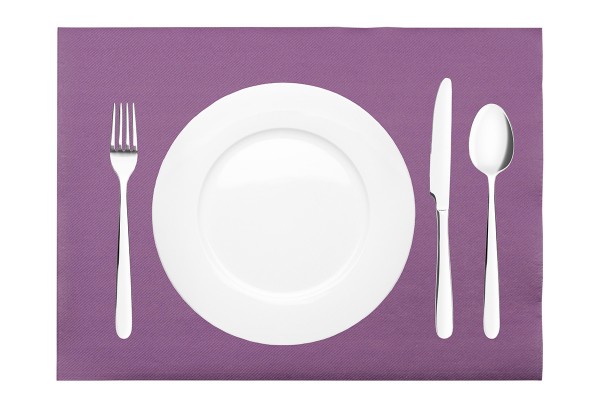 Airlaid Tischsets Amethyst, 40 x 30 cm, 100 Stück - Mank