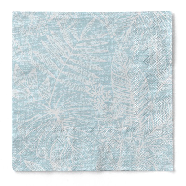 Tissue Serviette Kona in Sky, 40 x 40 cm, 100 Stück - Mank