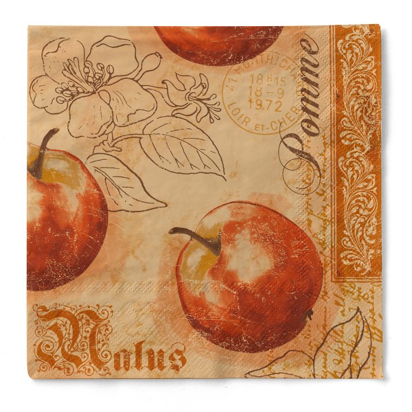 Tissue Serviette Malus, 33 x 33 cm, 100 Stück - Mank