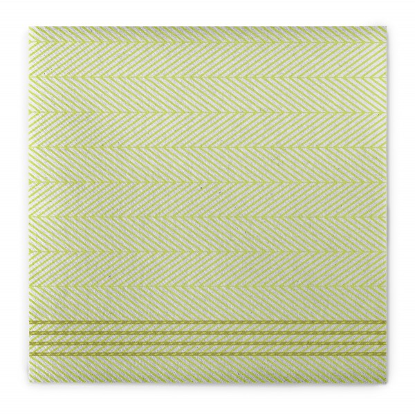 Airlaid Serviette Lukas in Lime-Oliv 40 x 40 cm, 50 Stück - Mank