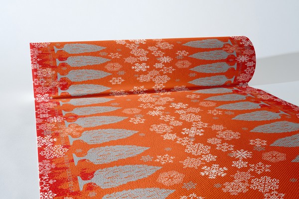 Airlaid Tischläufer Moira in Rot, 40 cm x 24 m , 1 Stück - Mank