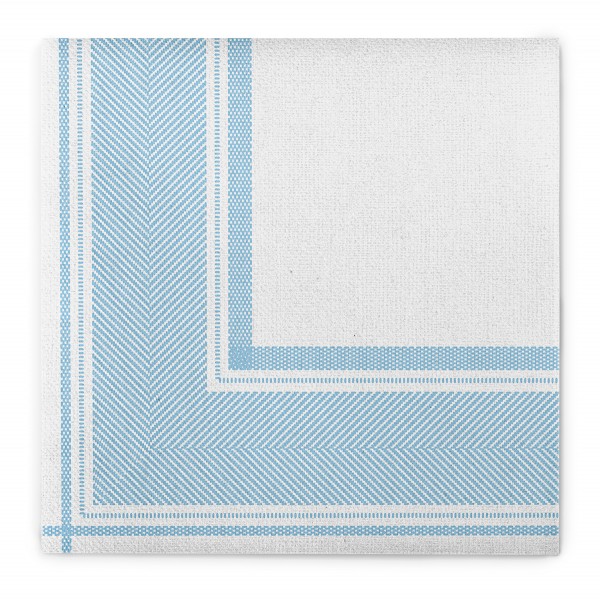 Airlaid Serviette Alfred in Grau-Hellblau, 40 x 40 cm, 50 Stück - Mank